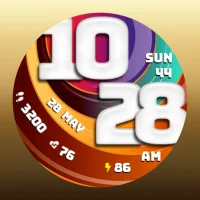 FLW027 Digital Watch Face